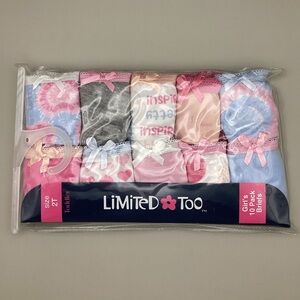 Limited Too Girls' Tie-Dye and Heart Briefs Set